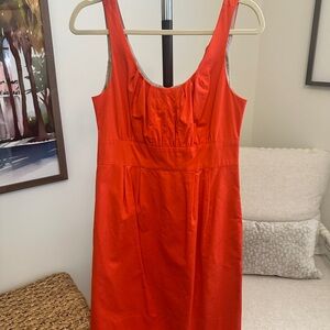 Burnt Orange J Crew Dress